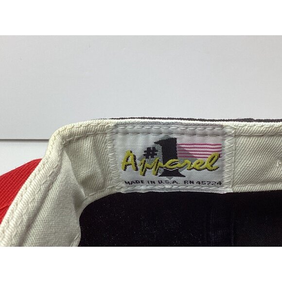 San Francisco 49ers Hat #1 Apparel Men's Vintage 90s Drawstring Red Black - Picture 13 of 15